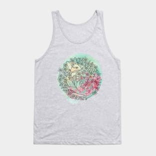 watercolor fox Tank Top